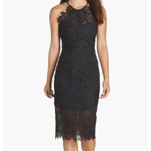 Bardot Embroidered Lace Dress